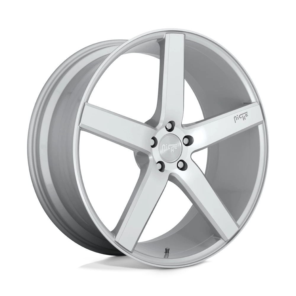 Niche 1PC M135 MILAN 20X10.5 30 5X114.3/5X4.5 GLOSS SILVER MACHINED