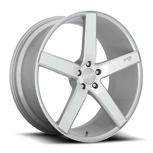 Niche 1PC M135 MILAN 19X9.5 35 5X112/5X112 GLOSS SILVER MACHINED