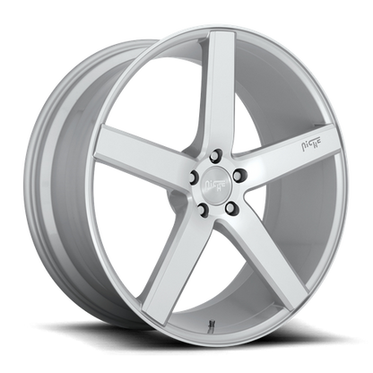 Niche 1PC M135 MILAN 20X10.5 30 5X114.3/5X4.5 GLOSS SILVER MACHINED