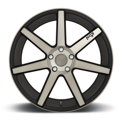 Niche 1PC M150 VERONA 17X8 40 5X112 MATTE BLACK MACHINED