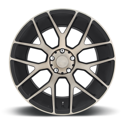 Niche 1PC M159 INTAKE 18X8 40 5X114.3/5X4.5 MATTE BLACK MACHINED RING