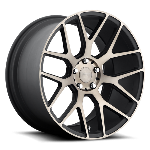 Niche 1PC M159 INTAKE 20X9 18 5X115/5X115 MATTE BLACK MACHINED RING