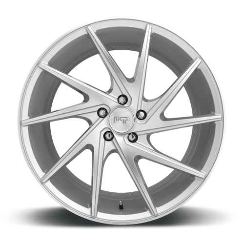 Niche 1PC M162 INVERT 20X9 35 5X120/5X4.72 GLOSS SILVER MACHINED