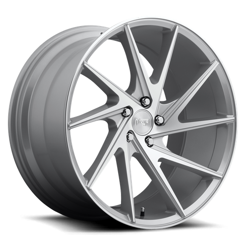 Niche 1PC M162 INVERT 20X9 38 5X112/5X112 GLOSS SILVER MACHINED