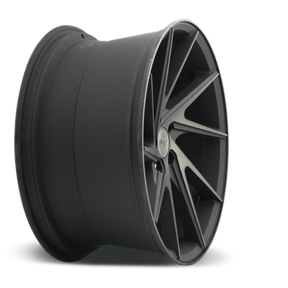 Niche 1PC M163 INVERT 20X10.5 30 5X114.3/5X4.5 MATTE BLACK MACHINED RING