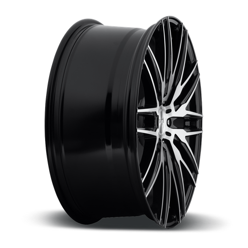 Niche 1PC M165 ANZIO 22X10.5 40 5X120/5X4.72 GLOSS BLACK BRUSHED