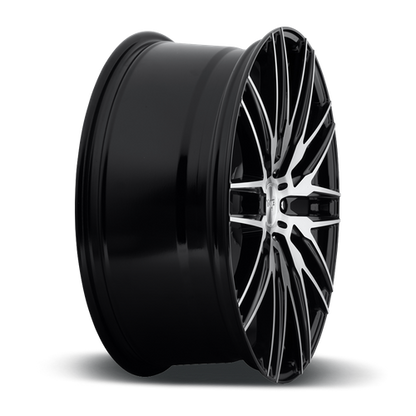Niche 1PC M165 ANZIO 22X10.5 40 5X120/5X4.72 GLOSS BLACK BRUSHED