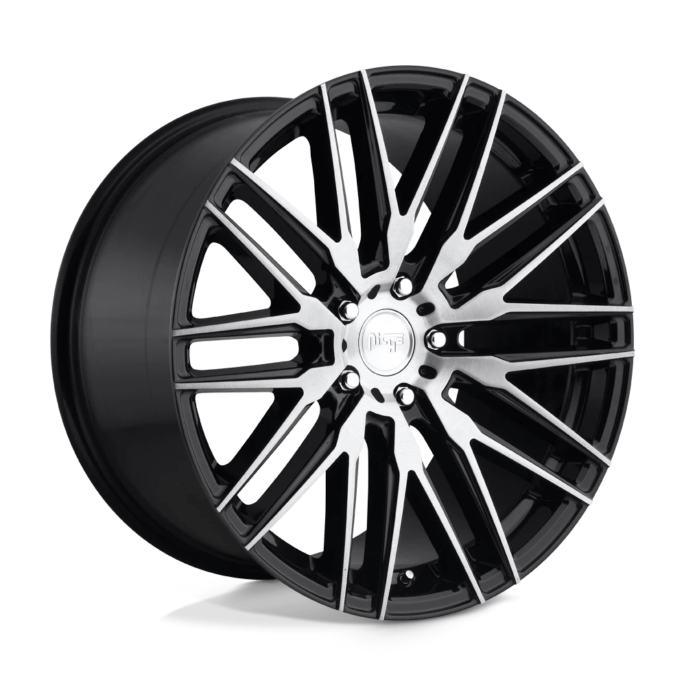 Niche 1PC M165 ANZIO 22X10.5 40 5X120/5X4.72 GLOSS BLACK BRUSHED