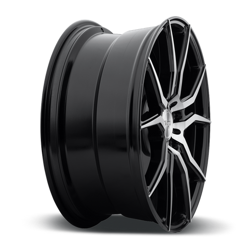 Niche 1PC M166 ASCARI 20X10.5 35 5X120/5X4.72 GLOSS BLACK BRUSHED