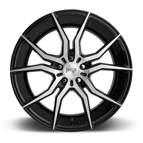 Niche 1PC M166 ASCARI 19X8.5 35 5X120/5X4.72 GLOSS BLACK BRUSHED