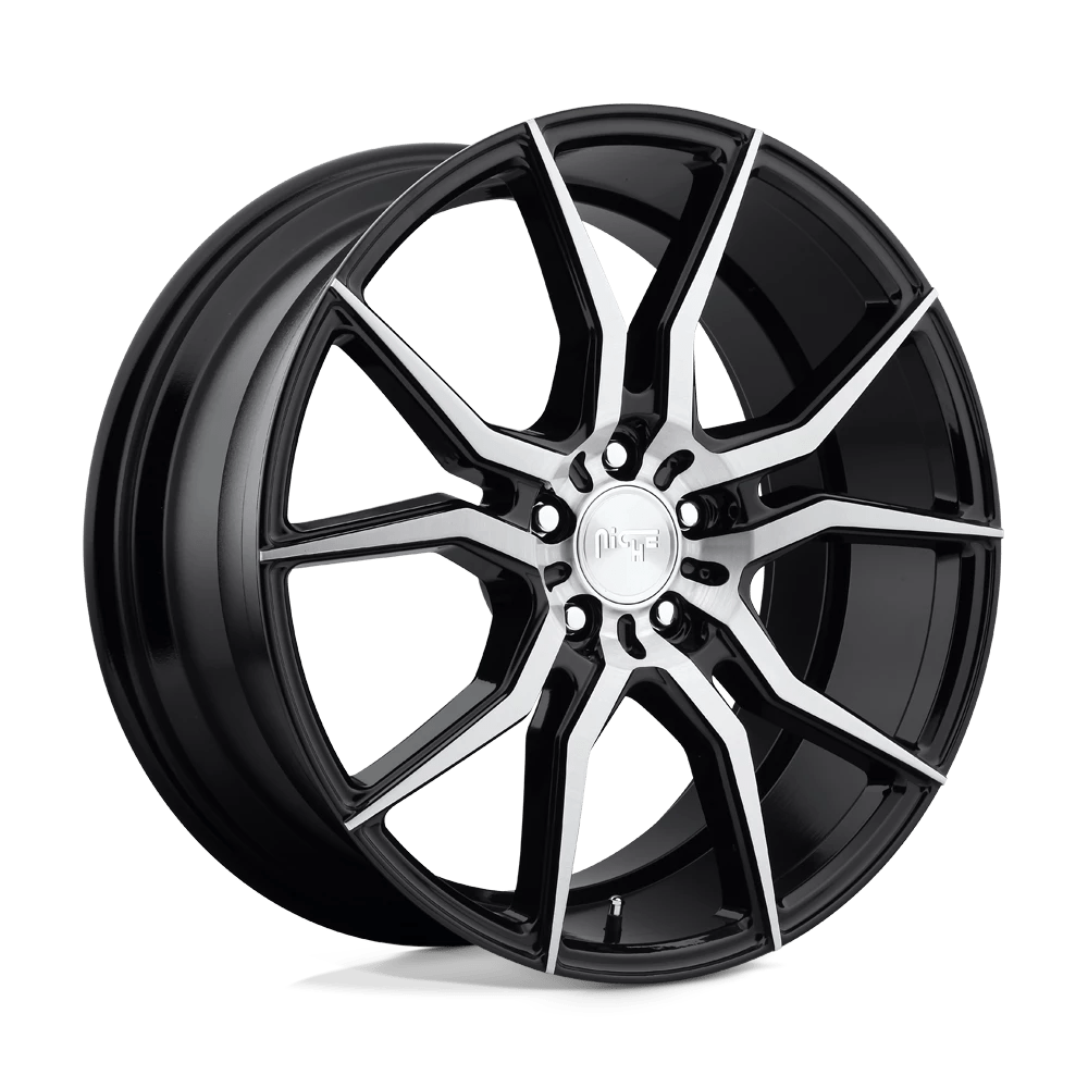 Niche 1PC M166 ASCARI 19X8.5 35 5X120/5X4.72 GLOSS BLACK BRUSHED