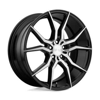 Niche 1PC M166 ASCARI 20X10.5 35 5X120/5X4.72 GLOSS BLACK BRUSHED