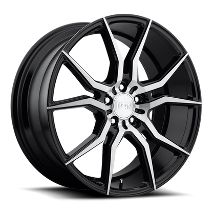 Niche 1PC M166 ASCARI 20X10.5 35 5X120/5X4.72 GLOSS BLACK BRUSHED