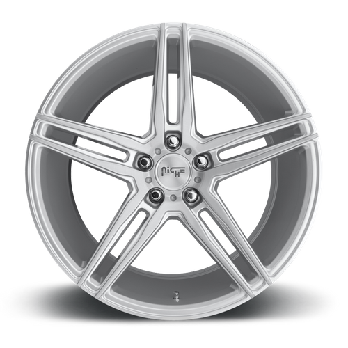 Niche 1PC M170 TURIN 18X8 40 5X120/5X4.72 GLOSS SILVER MACHINED