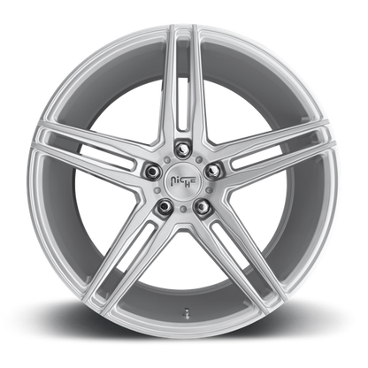 Niche 1PC M170 TURIN 18X8 40 5X120/5X4.72 GLOSS SILVER MACHINED