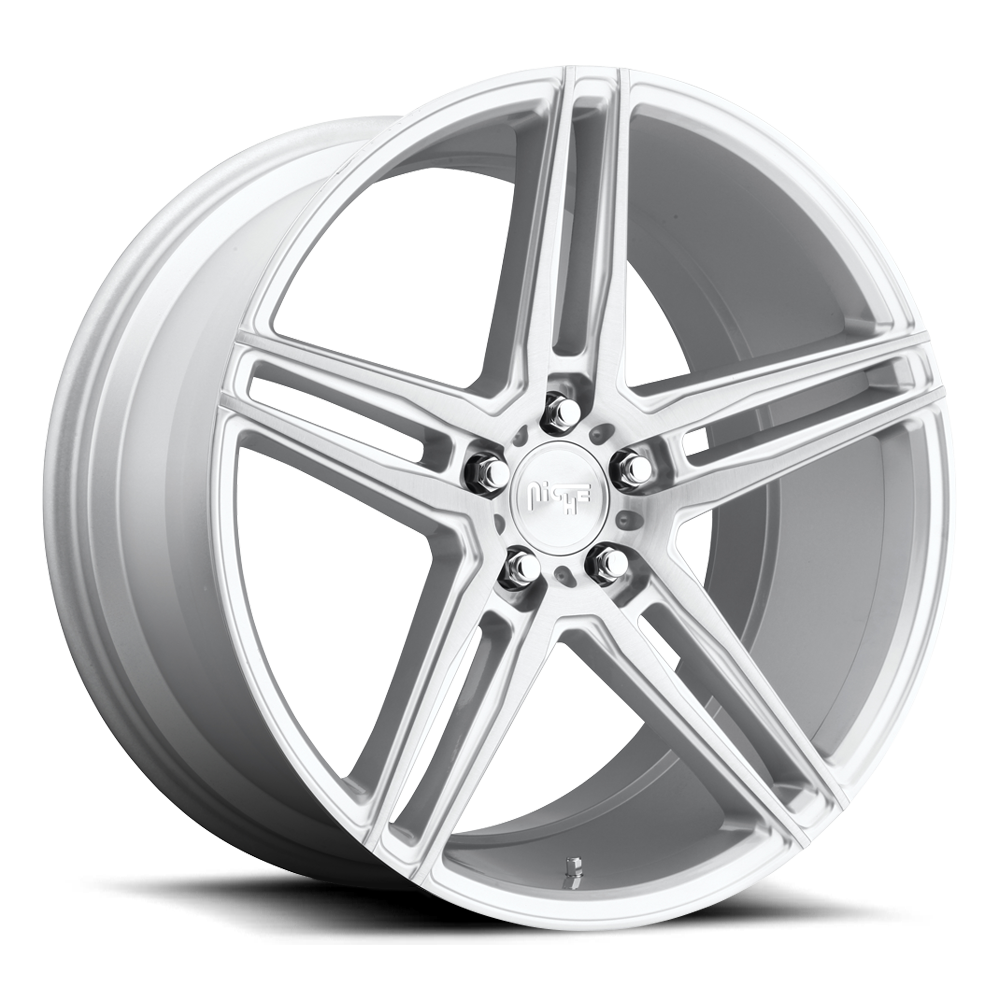 Niche 1PC M170 TURIN 18X8 40 5X120/5X4.72 GLOSS SILVER MACHINED