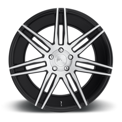 Niche 1PC M178 TRENTO 18X8 40 5X120/5X4.72 GLOSS BLACK BRUSHED