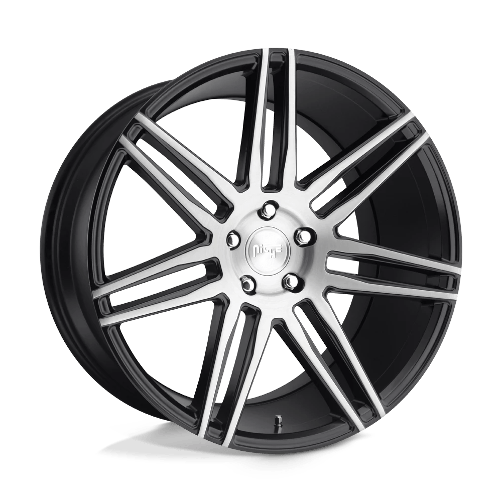 Niche 1PC M178 TRENTO 19X8.5 35 5X114.3/5X4.5 GLOSS BLACK BRUSHED