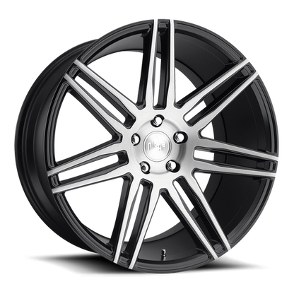 Niche 1PC M178 TRENTO 17X8 40 5X120/5X4.72 GLOSS BLACK BRUSHED