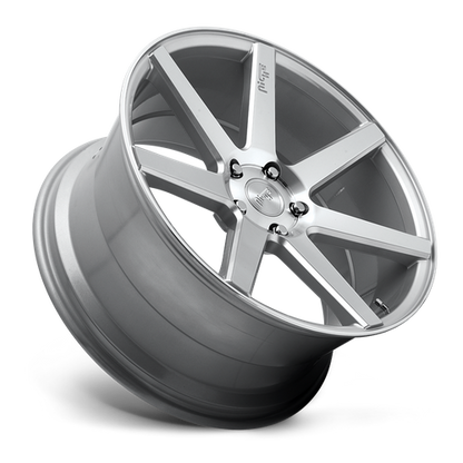 Niche 1PC M179 VERONA 20X10.5 27 5X112 GLOSS SILVER MACHINED