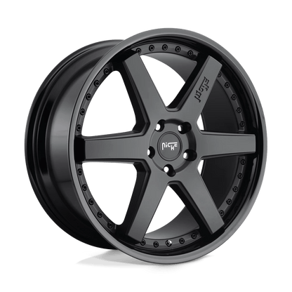 Niche 1PC M192 ALTAIR 20X10.5 40 5X112 GLOSS BLACK MATTE BLACK