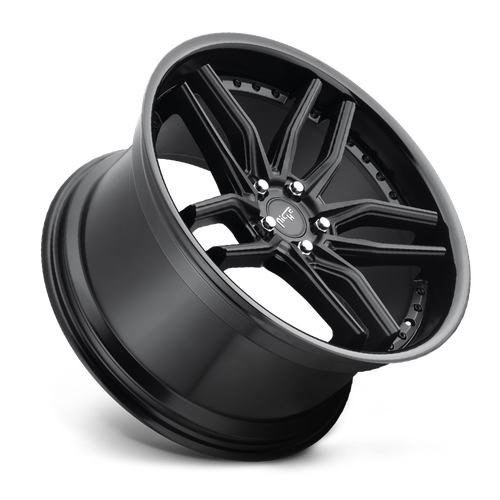 Niche 1PC M194 METHOS 19X9.5 48 5X112 GLOSS BLACK MATTE BLACK