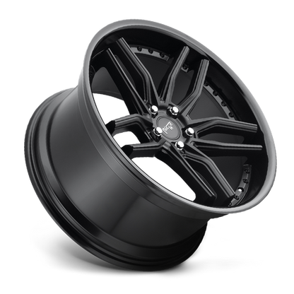 Niche 1PC M194 METHOS 19X9.5 48 5X112 GLOSS BLACK MATTE BLACK