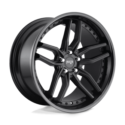 Niche 1PC M194 METHOS 19X9.5 48 5X112 GLOSS BLACK MATTE BLACK