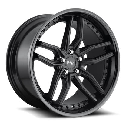 Niche 1PC M194 METHOS 20X10 50 5X112/5X112 GLOSS BLACK MATTE BLACK