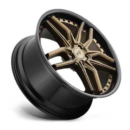 Niche 1PC M195 METHOS 20X10.5 40 5X112 MATTE BRONZE BLACK BEAD RING