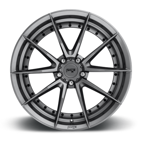 Niche 1PC M197 SECTOR 19X8.5 42 5X112/5X112 GLOSS ANTHRACITE