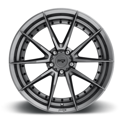 Niche 1PC M197 SECTOR 19X8.5 42 5X112/5X112 GLOSS ANTHRACITE