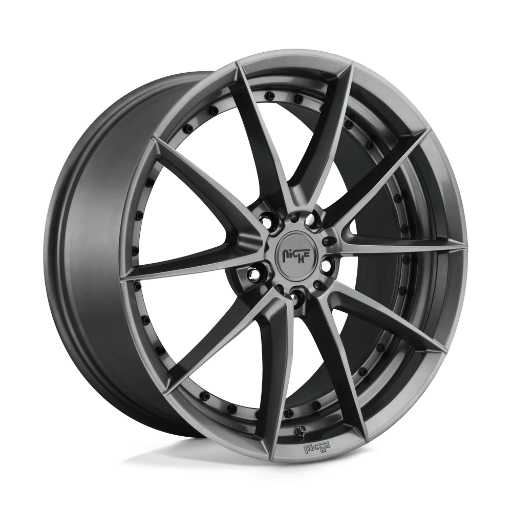 Niche 1PC M197 SECTOR 19X8.5 42 5X112/5X112 GLOSS ANTHRACITE