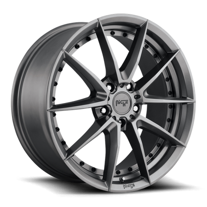 Niche 1PC M197 SECTOR 19X8.5 42 5X112/5X112 GLOSS ANTHRACITE