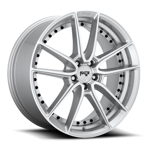 Niche 1PC M221 DFS 22X10.5 40 5X112/5X112 GLOSS SILVER MACHINED