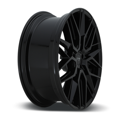 Niche 1PC M224 GAMMA 20X10.5 40 5X112/5X112 GLOSS BLACK