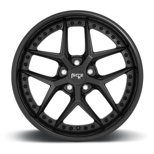 Niche 1PC M226 VICE 19X8.5 42 5X112/5X112 GLOSS BLACK MATTE BLACK