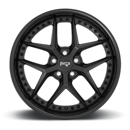 Niche 1PC M226 VICE 20X10.5 40 5X112/5X112 GLOSS BLACK MATTE BLACK