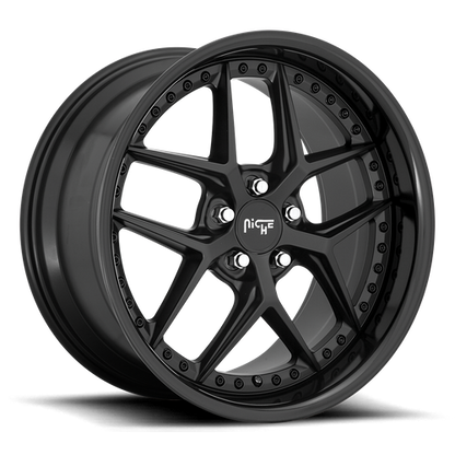 Niche 1PC M226 VICE 19X8.5 42 5X112/5X112 GLOSS BLACK MATTE BLACK