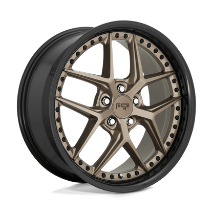 Niche 1PC M227 VICE 20X10.5 20 5X115/5X115 MATTE BRONZE BLACK BEAD RING