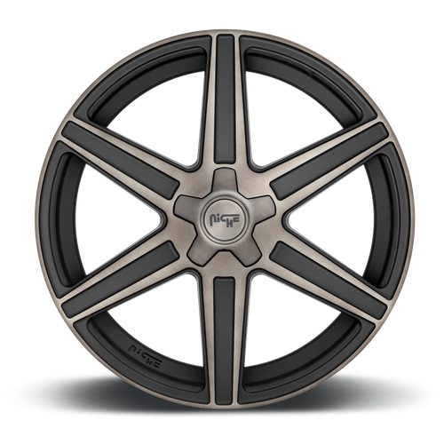 Niche 1PC M236 CARINA 20X10.5 40 5X112/5X112 MATTE MACHINED DOUBLE DARK TINT