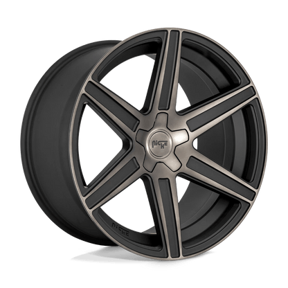 Niche 1PC M236 CARINA 20X9 35 5X120/5X4.72 MATTE MACHINED DOUBLE DARK TINT