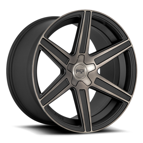 Niche 1PC M236 CARINA 20X10.5 40 5X112/5X112 MATTE MACHINED DOUBLE DARK TINT