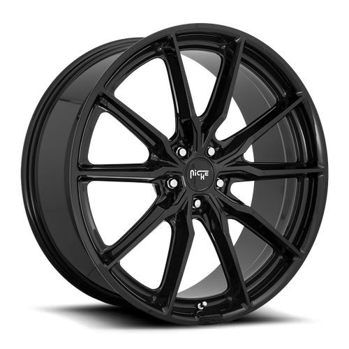 Niche 1PC M240 RAINIER 18X8 30 5X120/5X4.72 GLOSS BLACK