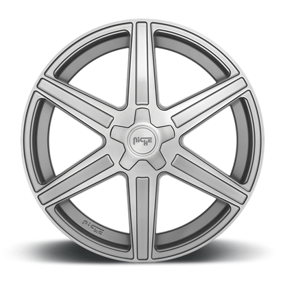 Niche 1PC M241 CARINA 20X9 35 5X120/5X4.72 Anthracite And Brushed Tinted Clear