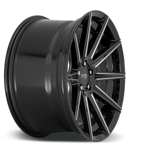 Niche 1PC M243 TIFOSI 20X9 38 5X112/5X112 GLOSS BLACK MILLED