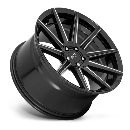 Niche 1PC M243 TIFOSI 20X9 38 5X112/5X112 GLOSS BLACK MILLED