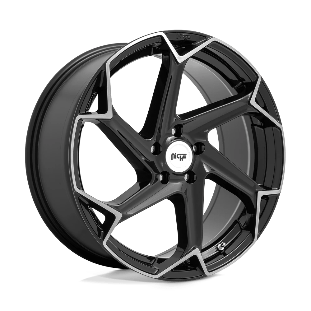 Niche 1PC M255 FLASH 20X10.5 40 5X114.3/5X4.5 Gloss Black Brushed