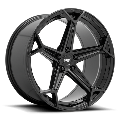 Niche 1PC N258 ARROW 20X9 38 5X112/5X112 Gloss Black