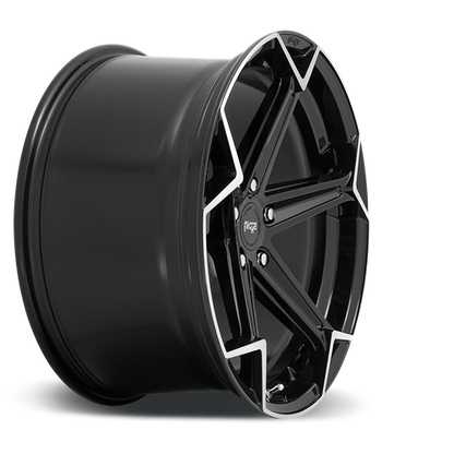 Niche 1PC N259 ARROW 20X9 38 5X112/5X112 Gloss Black Brushed